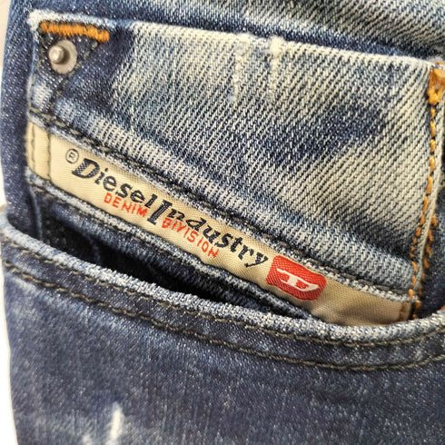 ディーゼル DIESEL SLEENKER SLIM SKINNY ダメージスキニーパンツ レディース W27 L32