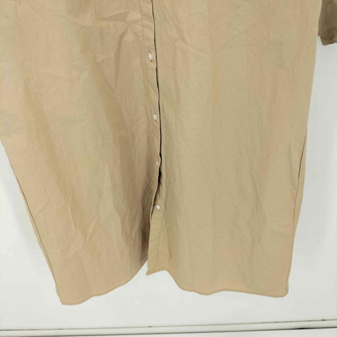 ギャップ Gap ノーカラー マキシ丈 L/S ワンピース レディース import:XS