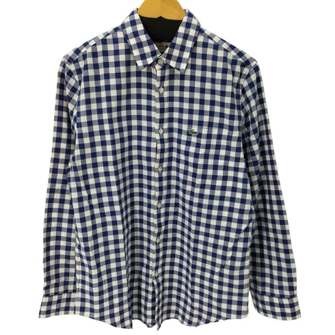 ラコステ LACOSTE REGULAR FIT ギンガムチェックL/S シャツ メンズ S/M