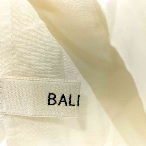 ボールジー BALLSEY シルク混 ピンタック ショートスリーブ シャツブラウス レディース 38