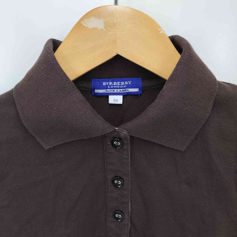 バーバリーブルーレーベル BURBERRY BLUE LABEL ホース刺繍S/Sポロシャツ レディース 38