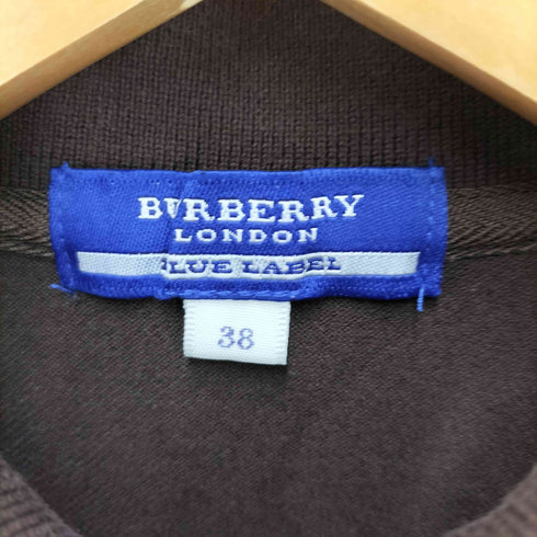 バーバリーブルーレーベル BURBERRY BLUE LABEL ホース刺繍S/Sポロシャツ レディース 38