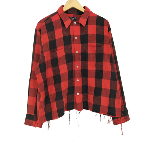 DAVID BARRY カットオフバッファローチェックネルシャツ メンズ JPN:XL