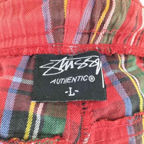 ステューシー Stussy 00S タータンチェックイージーショーツ メンズ JPN:L