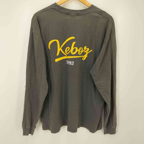 ケボズ KEboz ロゴプリントクルーネックカットソー メンズ XL