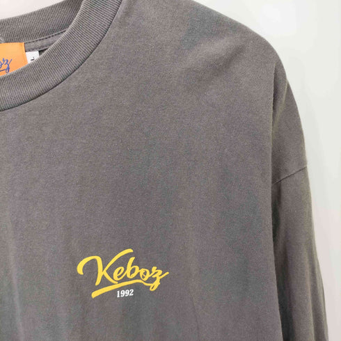ケボズ KEboz ロゴプリントクルーネックカットソー メンズ XL