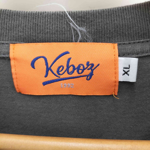 ケボズ KEboz ロゴプリントクルーネックカットソー メンズ XL