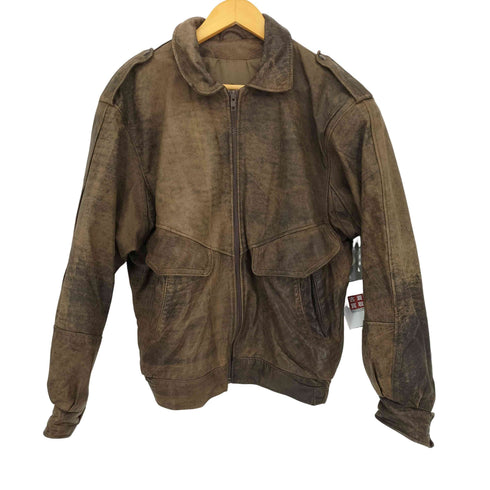 ピエールカルダン pierre cardin ジップアップ レザージャケット メンズ UK:36