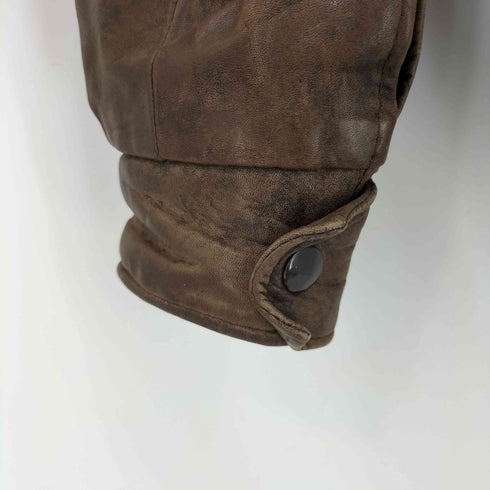ピエールカルダン pierre cardin ジップアップ レザージャケット メンズ UK:36