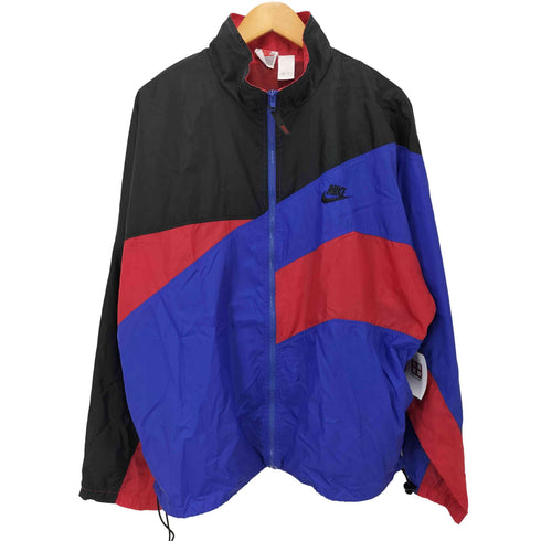 ナイキ NIKE 銀タグトリコカラー配色ナイロンジャケット メンズ JPN:XXL