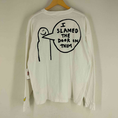 マークゴンザレス Mark Gonzales ロゴ刺繍 バックプリントデザインカットソー メンズ