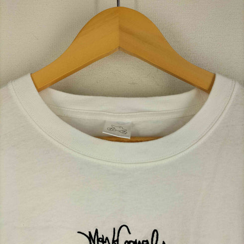 マークゴンザレス Mark Gonzales ロゴ刺繍 バックプリントデザインカットソー メンズ
