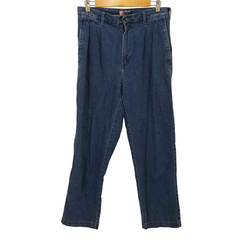 チャップスラルフローレン CHAPS RALPH LAUREN フロントタックストレートデニム メンズ W33/L30