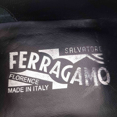 サルヴァトーレフェラガモ Salvatore Ferragamo MADE IN ITALY フェザーデザイン タッセルローファー メンズ 7EE
