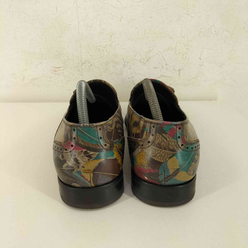 サルヴァトーレフェラガモ Salvatore Ferragamo MADE IN ITALY フェザーデザイン タッセルローファー メンズ 7EE