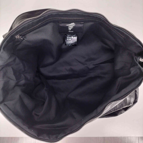 ディスコードヨウジヤマモト discord Yohji Yamamoto 24SS DRUM DYED LEATHER PUFF CROSSBODY BAG ドラムダイ レザーパフ クロスボディバッグ メンズ