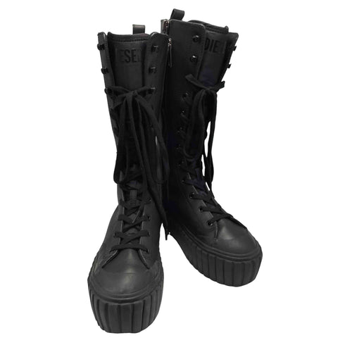 ディーゼル DIESEL 23AW S-HANAMI BT W サイドジップロングブーツ レディース JPN:24.5