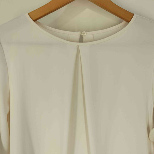 ナチュラルビューティーベーシック NATURAL BEAUTY BASIC パイピングネックブラウス レディース JPN:S
