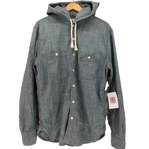 リーバイス Levis エルボーパッチ L/S フーデッド シャツ メンズ
