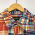 エディーバウアー Eddie Bauer 木ボタン S/S チェック シャツ メンズ import:M