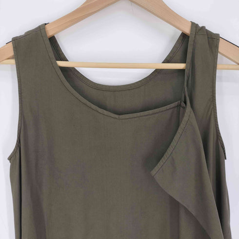 ヨウジヤマモトファム Yohji Yamamoto FEMME 24SS collections TENCEL PIGMENT DYEING FRONT TUCK DETAIL DRESS レディース JPN:2