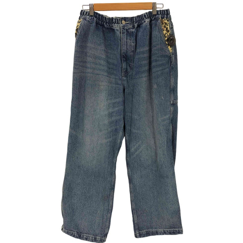 エクストララージ XLARGE PARTIAL LEOPARD DENIM EASY PANTS メンズ JPN:XL
