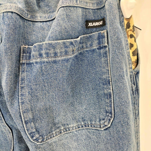 エクストララージ XLARGE PARTIAL LEOPARD DENIM EASY PANTS メンズ JPN:XL