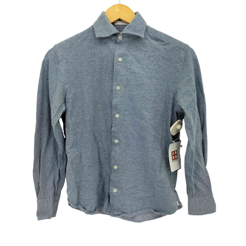 ギローバー GUY ROVER イタリア製 コットン 丸襟 L/S シャツ メンズ import:XS