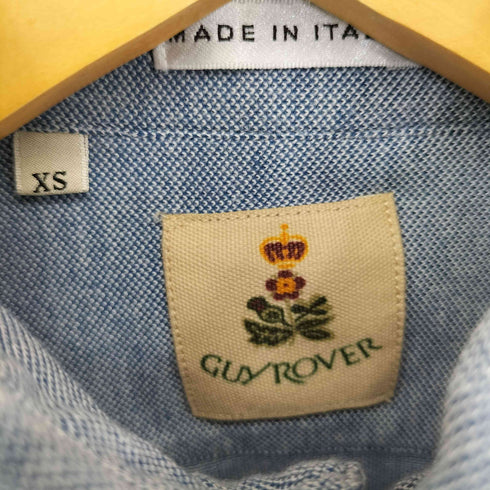 ギローバー GUY ROVER イタリア製 コットン 丸襟 L/S シャツ メンズ import:XS