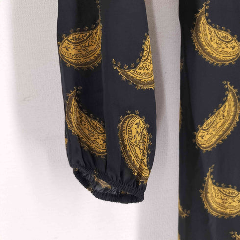 マッシモデュッティ Massimo Dutti ボートネック総柄ワンピース レディース 38