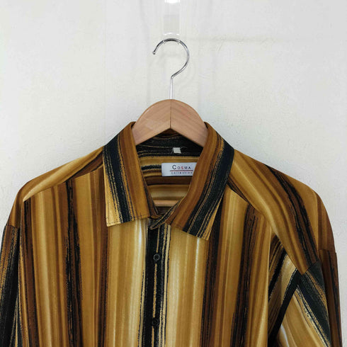 COSMA collection マルチストライプシャツ メンズ