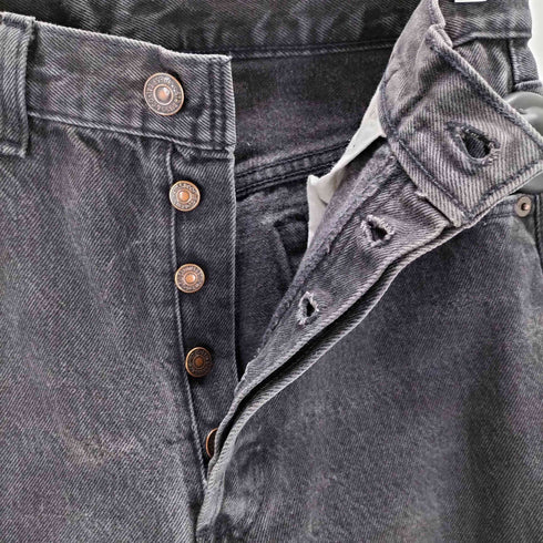 リーバイス Levis 90s USA製 ボタン裏653後染め ボタンフライブラックデニム 501 メンズ W30