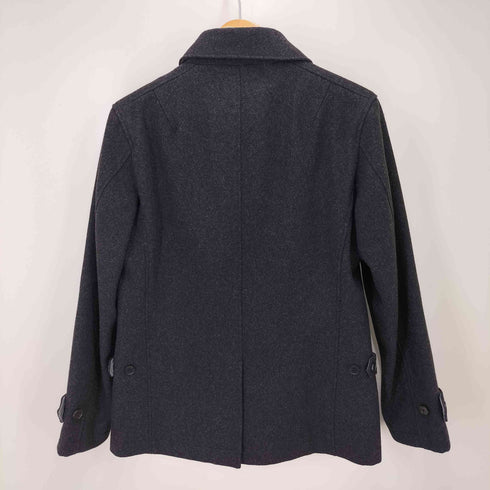 ランバンオンブルー LANVIN en Bleu 裏地デザイン ウールステンカラーハーフコート メンズ 48