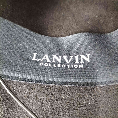 ランバンコレクション LANVIN COLLECTION フェイクレザーハット レディース JPN:M