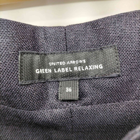 ユナイテッドアローズグリーンレーベルリラクシング UNITED ARROWS green label relaxing トリアセ/PE テーパード パンツ レディース DE:36