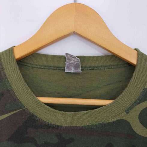 RANGER USA製 ウッドランドカモ ポケットTシャツ 裾袖シングル メンズ