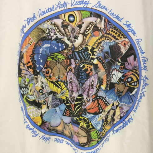 アンビル Anvil USA製 蝶 バタフライ プリント Tシャツ レディース import:XL