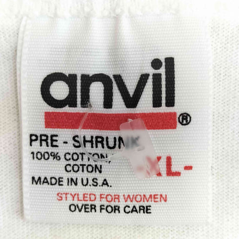 アンビル Anvil USA製 蝶 バタフライ プリント Tシャツ レディース import:XL