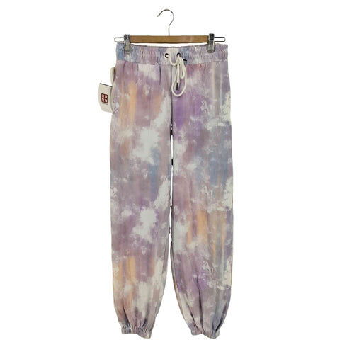 ミオ m/o フロント刺繍 タイダイスウェットパンツ レディース FREE