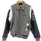 FORDHAM Chisholm Trail Academy袖レザー スタジャン メンズ 46