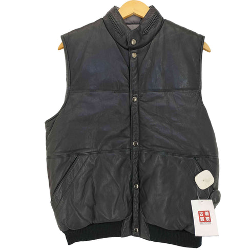ニーマンマーカス Neiman Marcus 本革 レザー中綿ベスト リバーシブル メンズ import:M