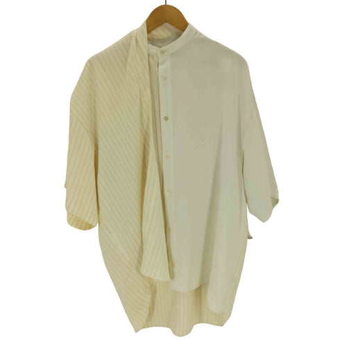 リノー LiNoH DRAPE LAYERED S/S SHIRTレイヤードシャツ メンズ 2