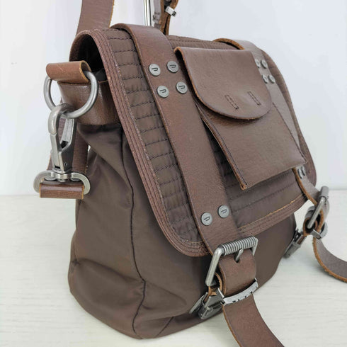 ディーゼル DIESEL ナイロン レザー コンビ ショルダーバッグ メンズ