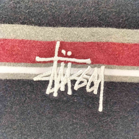 ステューシー Stussy ストックロゴボーダークルーネックTシャツ メンズ JPN:S