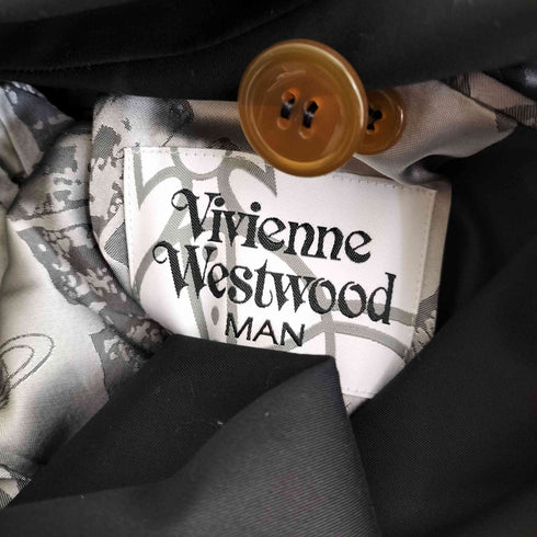 ヴィヴィアンウエストウッドマン Vivienne Westwood MAN 裏オーブ コットン ミドル丈 ミントカラーコート メンズ JPN:48