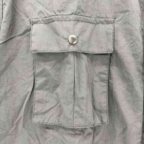 ザラ ZARA 裾ドローコード ナイロン半袖シャツ メンズ import:S