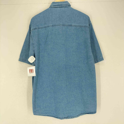 企業ロゴ半袖デニムシャツ メンズ JPN:M