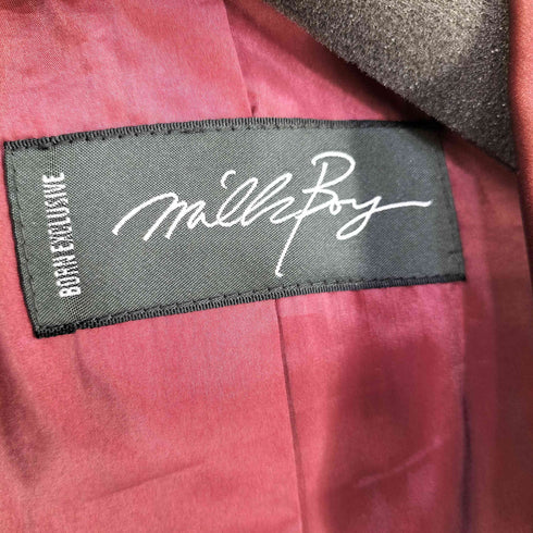 ミルクボーイ MILKBOY 3B レーヨン混 チェック テーラードジャケット メンズ
