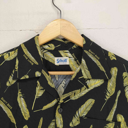 ショット Schott ハワイアンシャツ アロハシャツ フェザー 羽 メンズ JPN:S