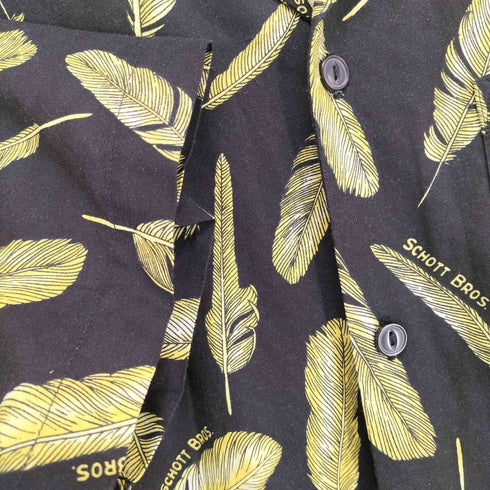 ショット Schott ハワイアンシャツ アロハシャツ フェザー 羽 メンズ JPN:S